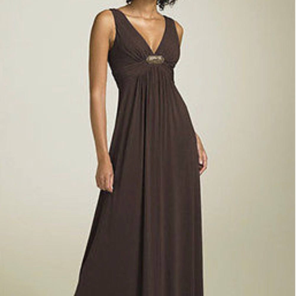 LAST CHANCE BCBG Chocolate Maxi Dress